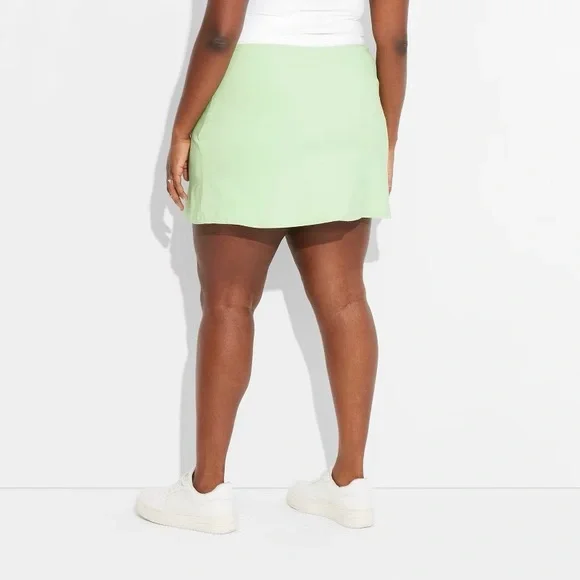 NWT Wild Fable Light Pink High Rise Bodycon Mini Skort - Picture 6 of 13